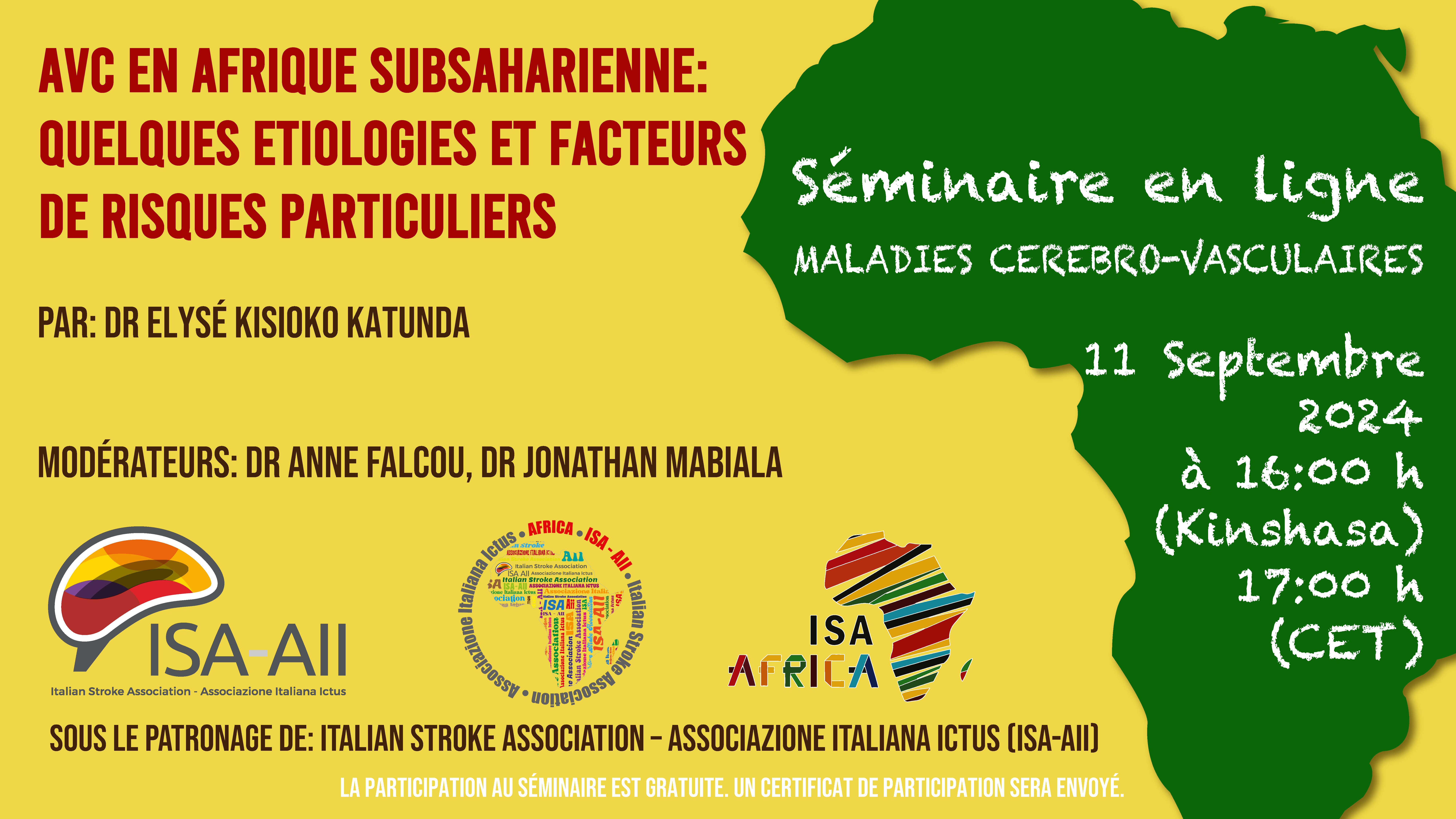 AVC en afrique subsaharienne: quelques etiologies et facteurs de risques particuliers